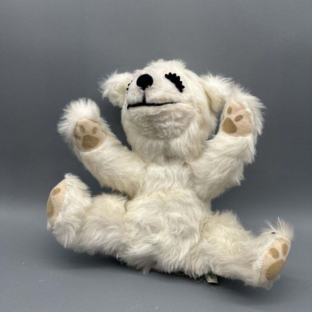 Vintage Knickerbocker Animals Of Distinction Sloth Plush 13” White Fur 1970s
